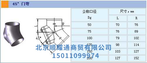 45°门弯